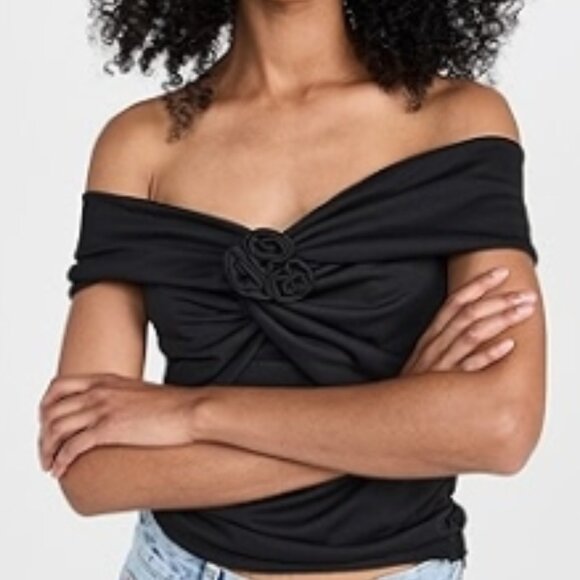 WAYF Ruched Off Shoulder Top S NWT - Picture 1 of 5